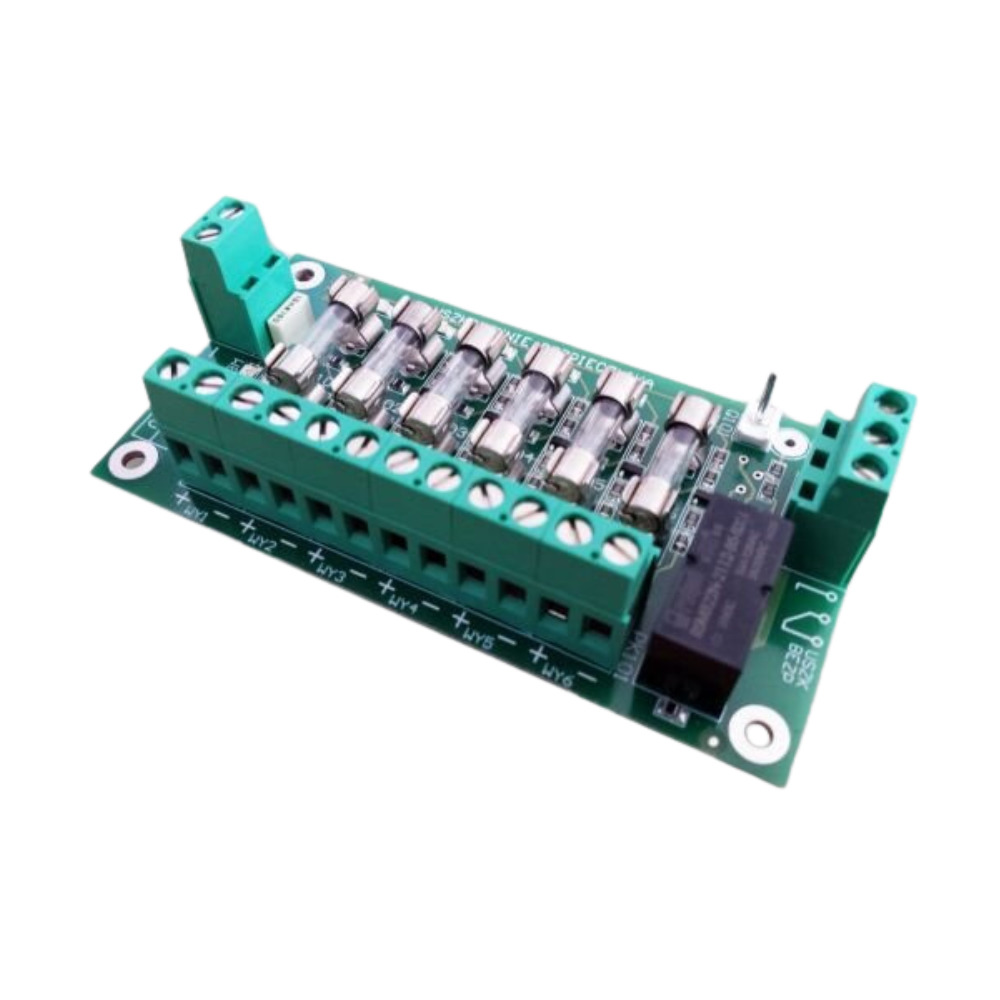 Module met 6 apart gezekerde 24V uitgangen 