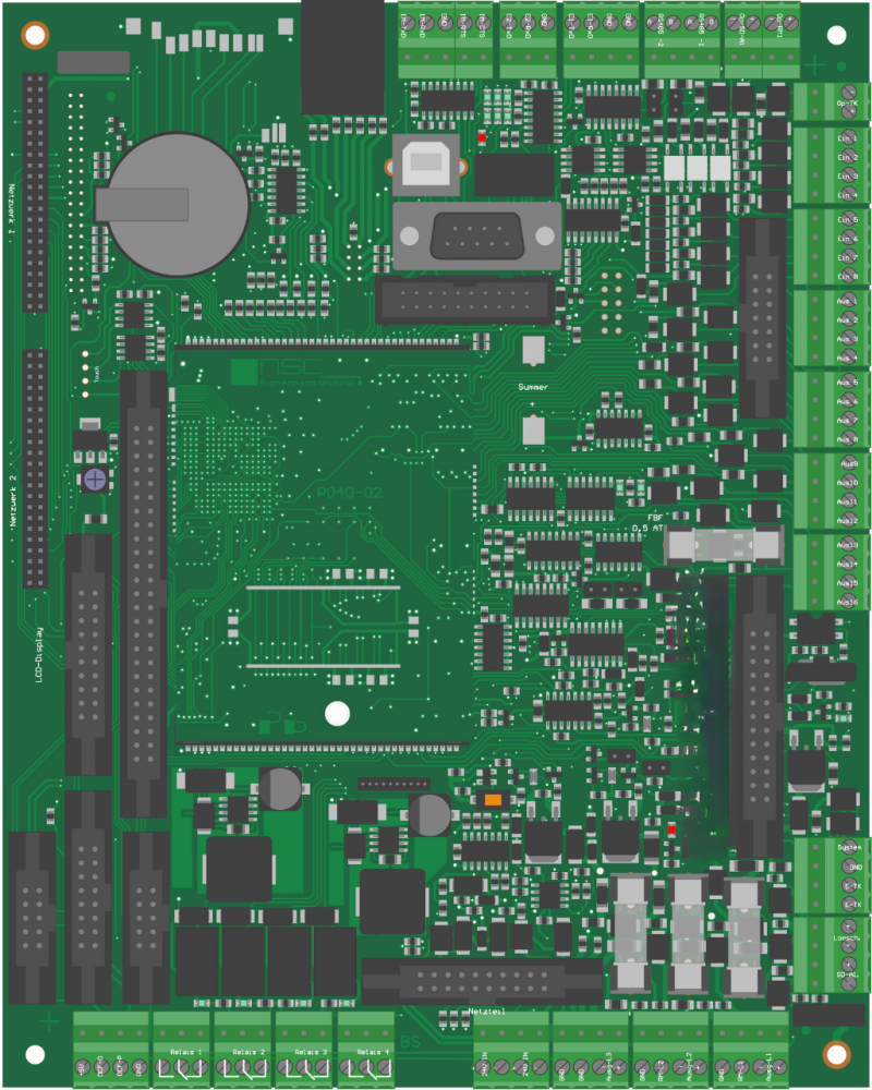 Moederbord F1-6, incl. opsteekprint CPU F20040-01