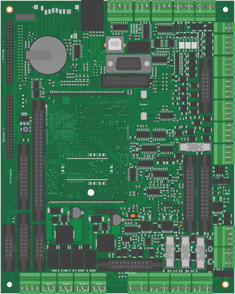 Moederbord F1-18, incl. opsteekprint CPU F20040-01