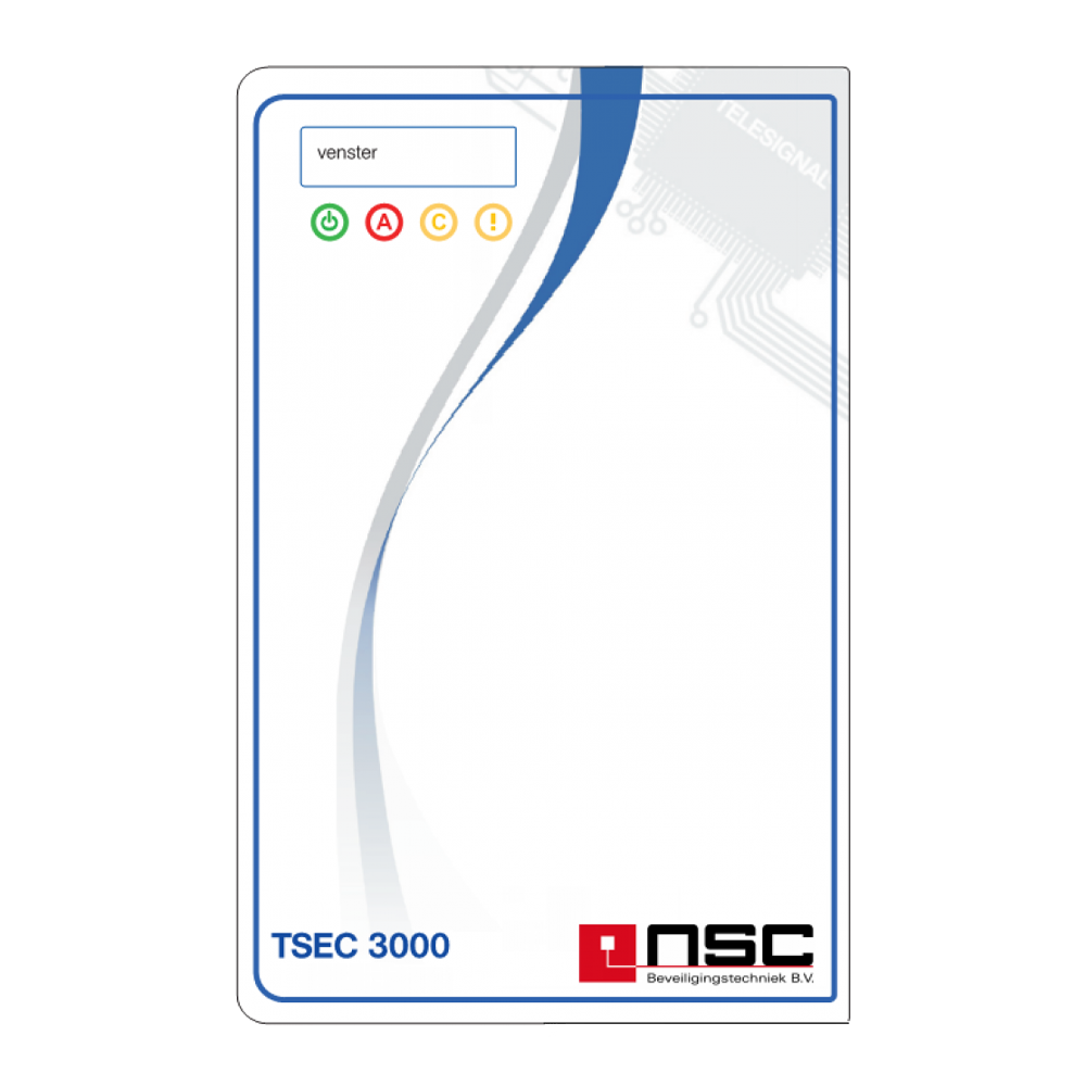 TSEC3000E/K Alarmoverdrager IP EN54-21 voor doormelding naar meldkamer