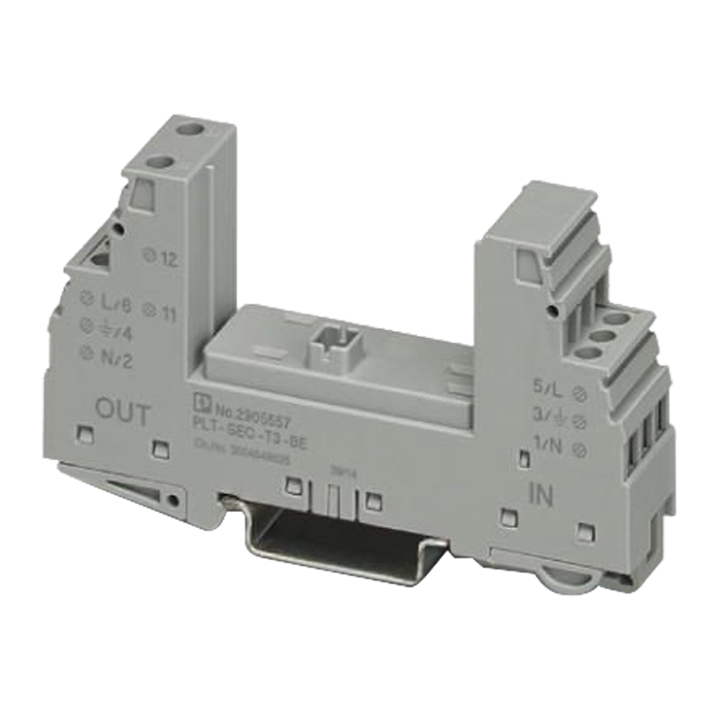  Basiselement DIN-rail PT-BE/FM voor overspanningsbeveiliging  X12140-