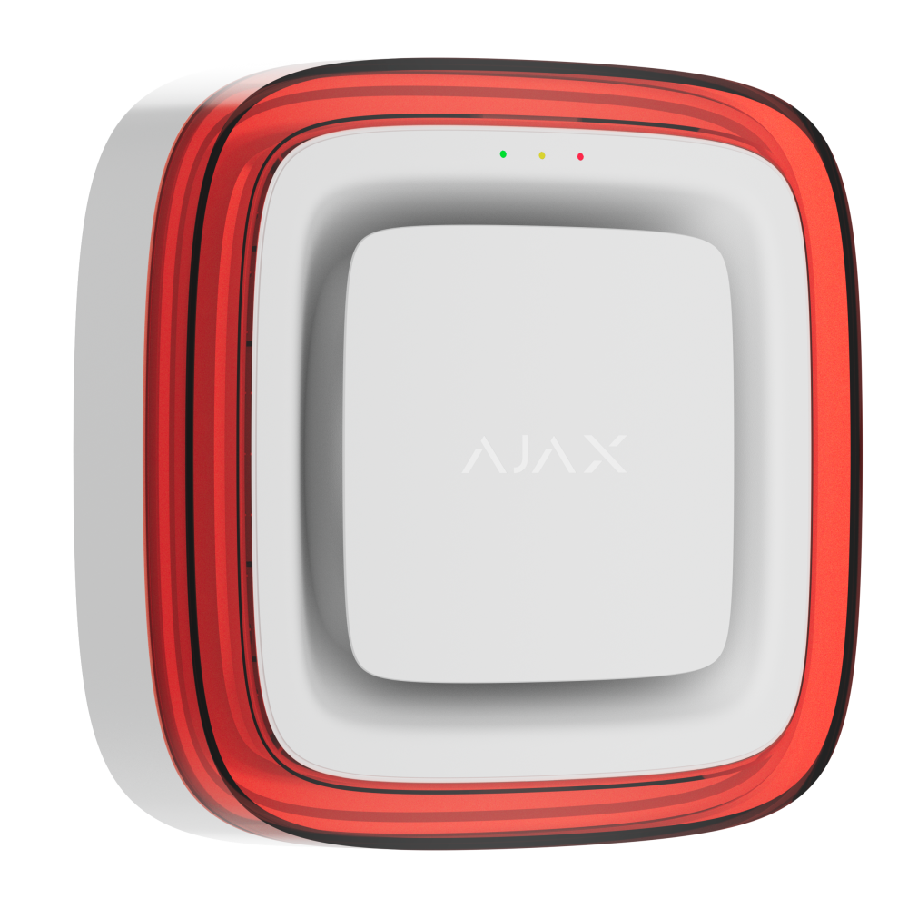 AJAX EN54 FireProtect sirene met flitslicht, wit