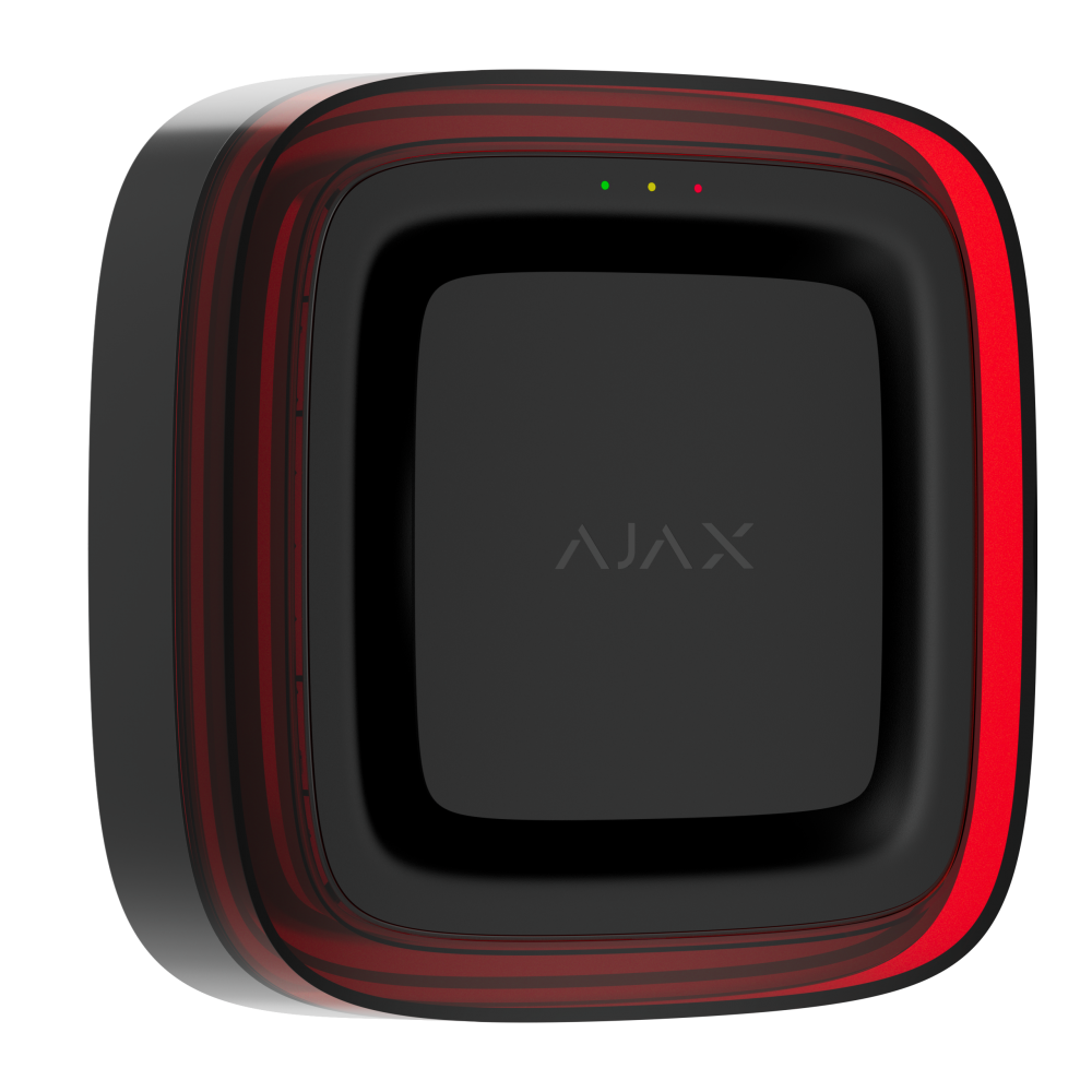 AJAX EN54 FireProtect sirene met flitslicht, zwart