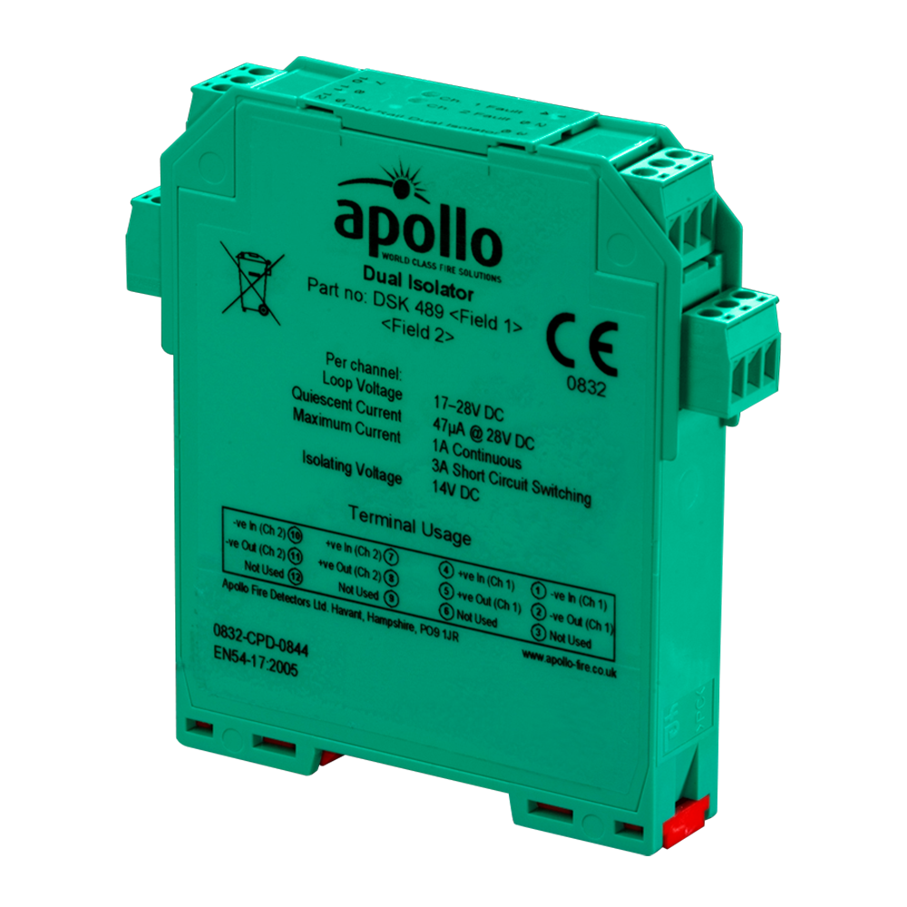 DIN Rail Dual Isolator (XP95/Discovery), CE0832-CPD-0844