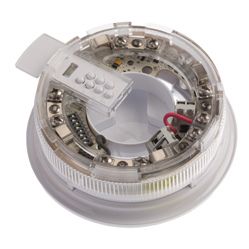 XP95 sokkel flitslicht volgens EN54/23, met isolator, witte flits