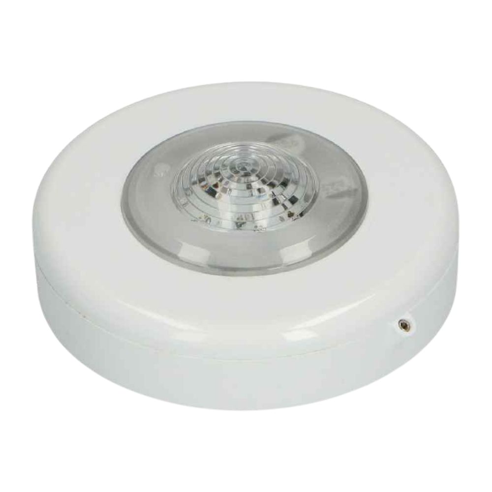 Soteria Flitslicht, witte behuizing, rode flits