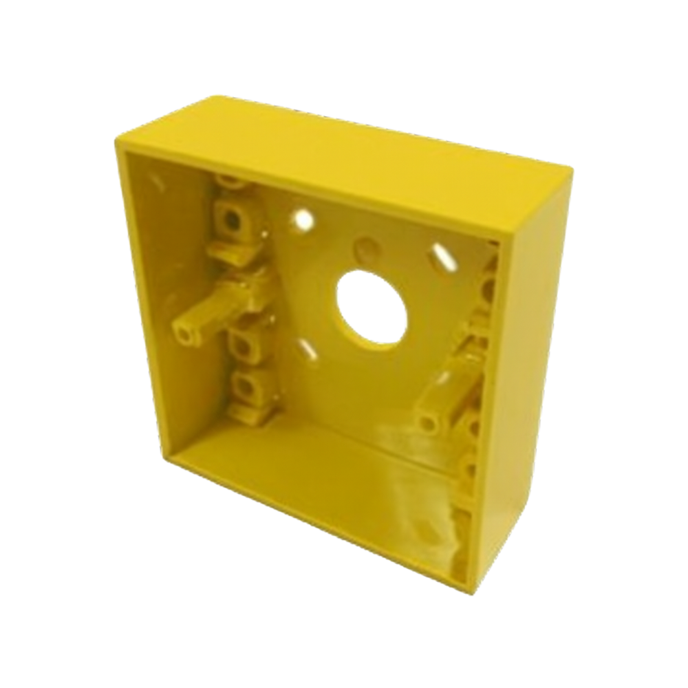 Achterwand behuizing tbv handmelder geel B02322-02