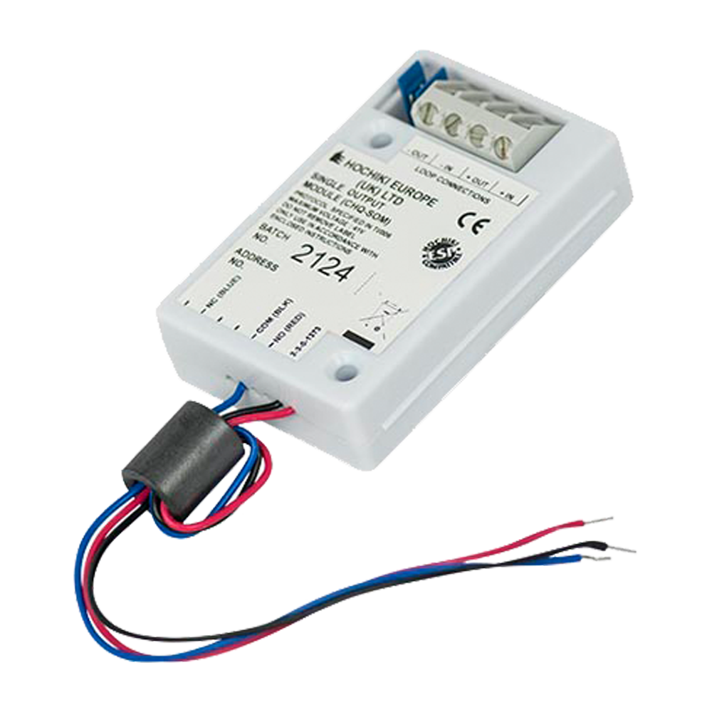 Relaisuitgangsmodule CHQ-SOM met 1 relaisuitgang 30V/1A, ringgevoed