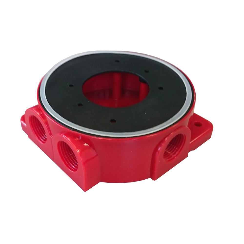 Opbouw-montagesokkel rood voor wandsirene B07160-00 voor verhogen IP65