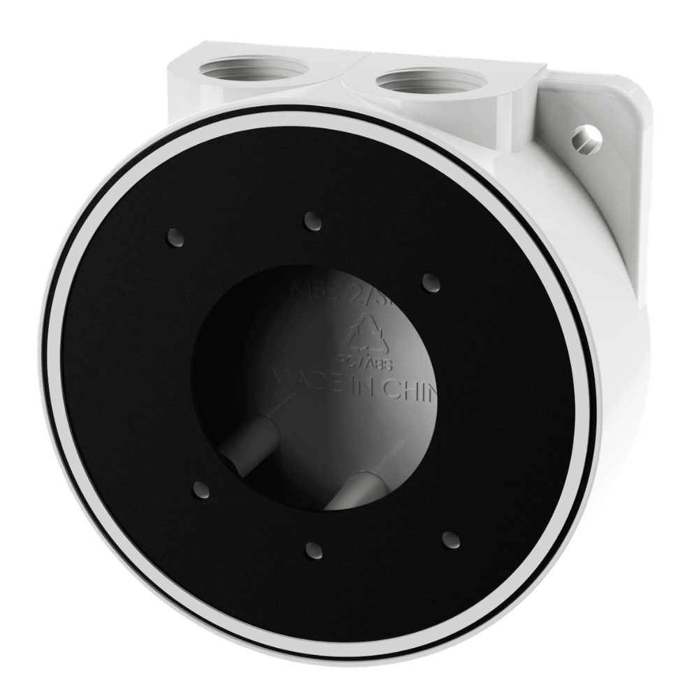 Opbouw-montagesokkel wit voor wandsirene B07160-00 voor verhogen IP65