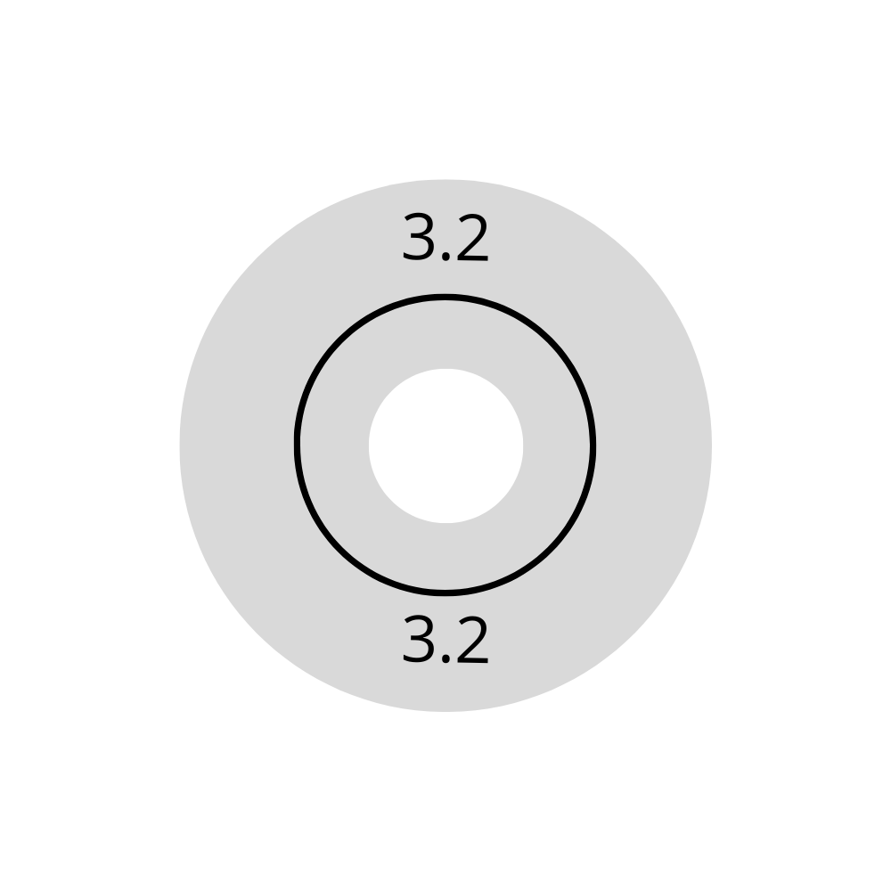 Wagner Rubber 3.2mm (VPE=10) voor diepvriesdetectie